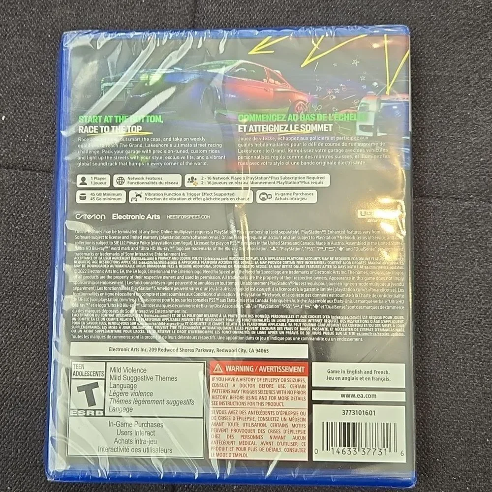 Playstation 5 Need for speed Unbound